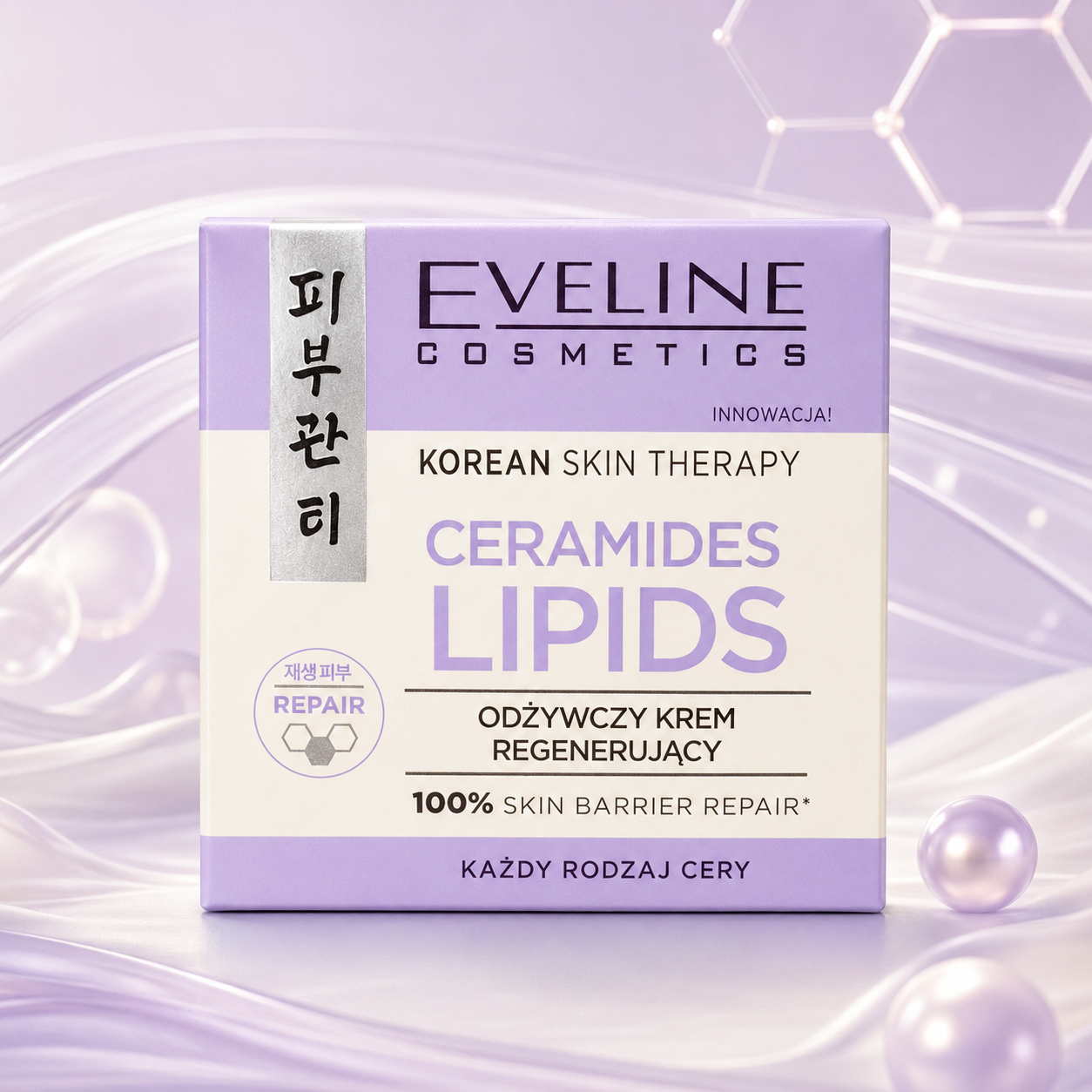 Eveline Cosmetics Korean Skin Therapy Ceramides Lipids – odżywczy krem regenerujący
