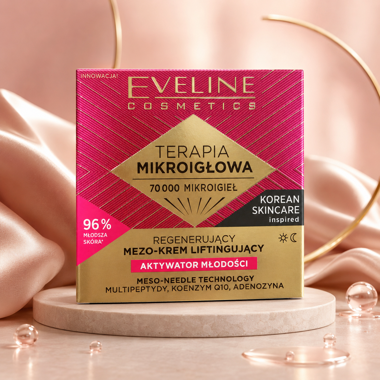 Eveline Cosmetics Terapia Mikroigłowa – regenerujący mezo-krem liftingujący Aktywator Młodości