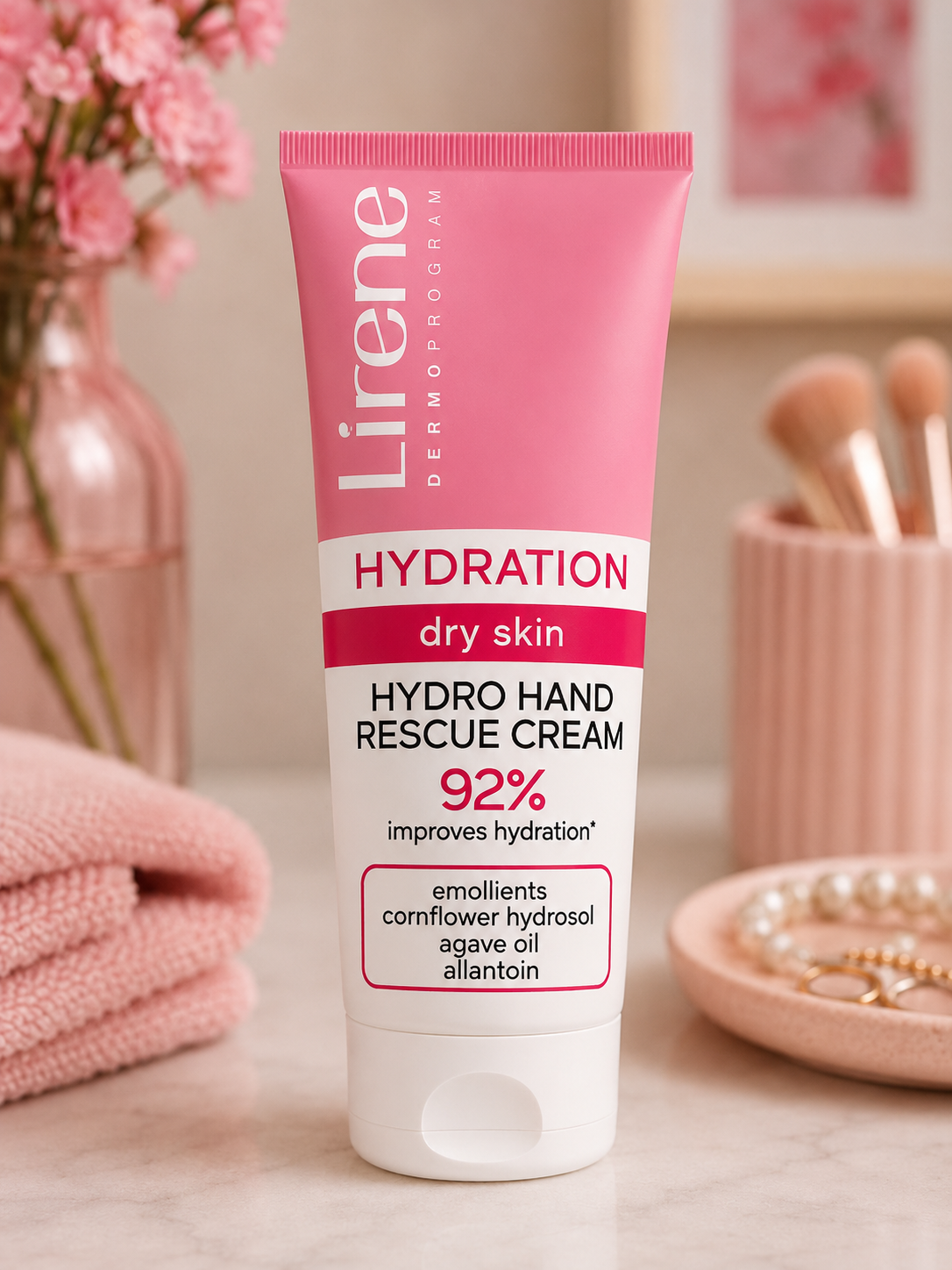 Lirene Hydration Hydro Hand Rescue Cream – intensywnie nawilżający krem do rąk 75ml