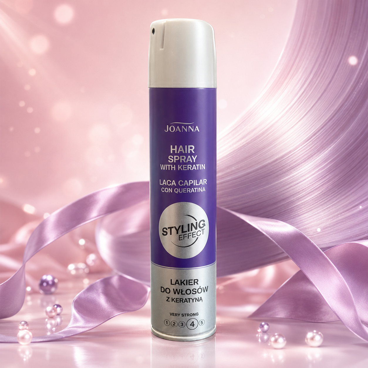 Joanna Styling Effect – lakier do włosów z keratyną, bardzo mocny 250ml