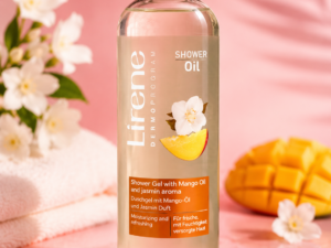 Lirene Dermoprogram Shower Oil – Olejek pod prysznic z olejem mango i aromatem jaśminu 400 ml
