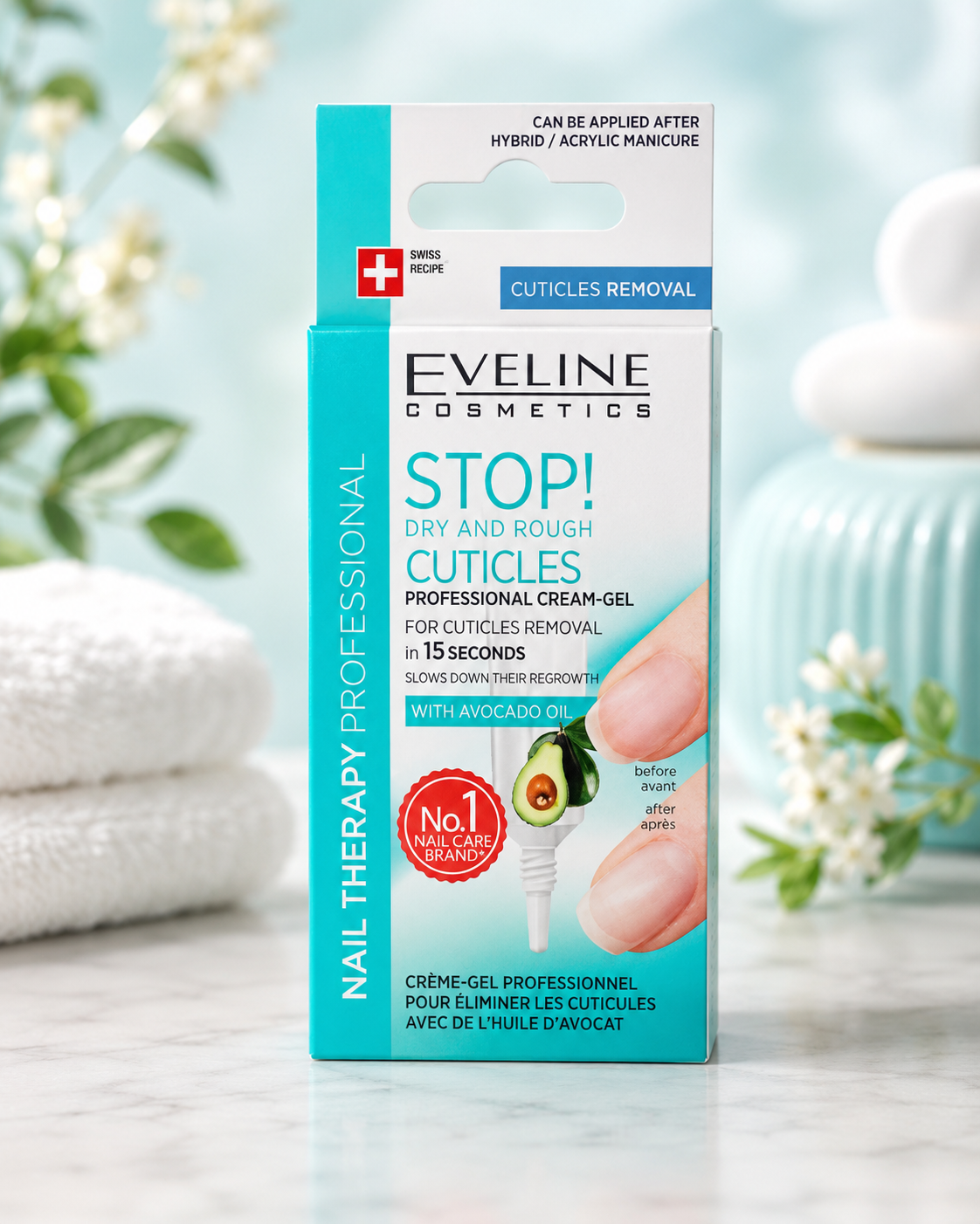 Eveline Cosmetics Nail Therapy Professional STOP! Dry and Rough Cuticles – krem-żel do usuwania skórek