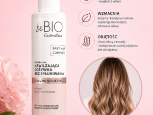 beBIO Cosmetics Baby Hair Complex – Naturalna Nawilżająca Odżywka Bez Spłukiwania Volume Booster