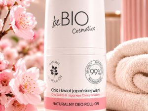 beBIO Cosmetics – Naturalny Deo Roll-On Chia i Kwiat Japońskiej Wiśni