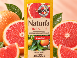 Joanna Naturia Fine Scrub Grapefruit – drobnoziarnisty peeling myjący do ciała 100 g