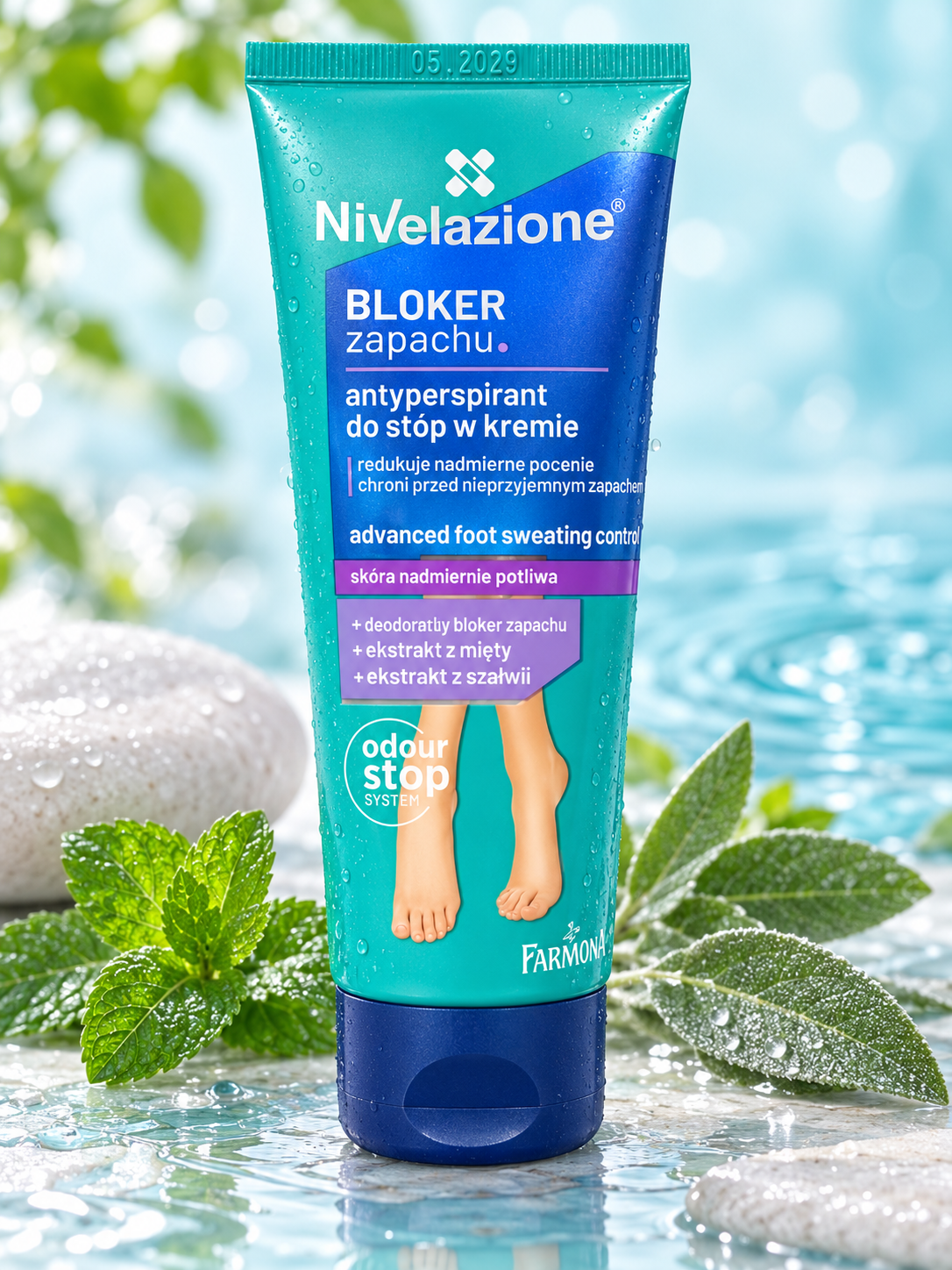 Farmona Nivelazione Bloker Zapachu – antyperspirant do stóp w kremie 75 ml