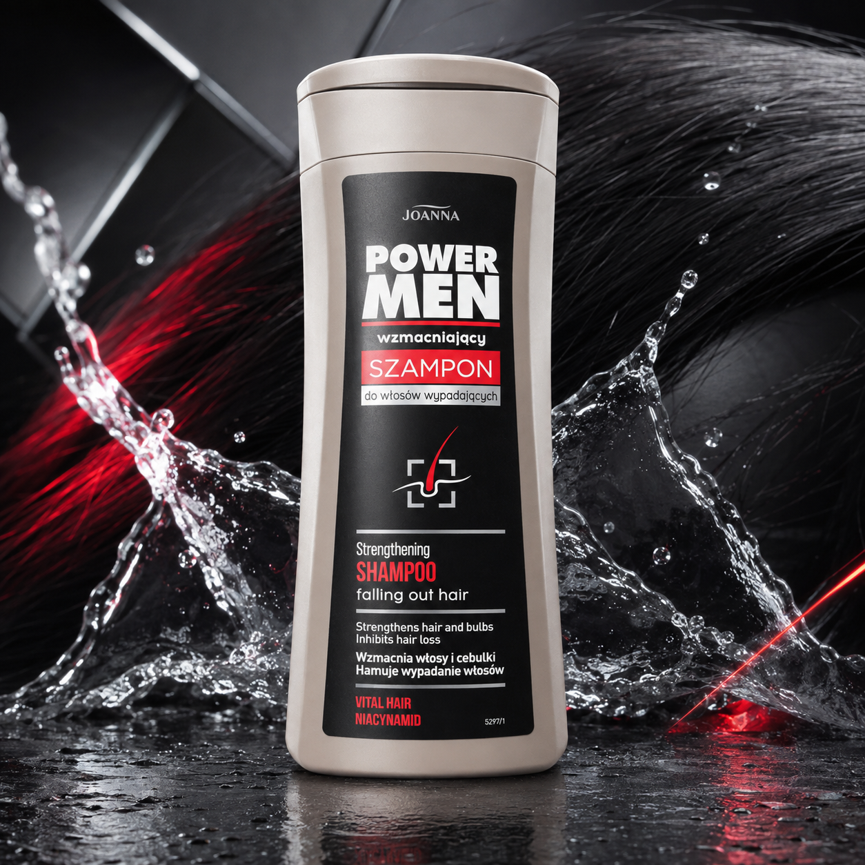 Joanna Power Men – wzmacniający szampon do włosów wypadających 200ml