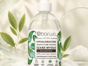 Barwa Hipoalergiczne Tradycyjne Polskie Szare Mydło w płynie – bezzapachowe 500ml